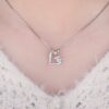 ❤️ Herzanhänger Halskette 925 Silber Herzkette Damen Valentinsgeschenke Frauen – Bild 3