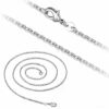 Ankerkette Halskette 2 mm Silber plattiert Damen Herren Kette für Anhänger 40-55