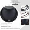 Echt Leder Kette geflochten Edelstahl Magnet Halskette Braun Schwarz 4 - 8 mm – Bild 8