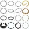 Edelstahl Armbänder Massiv Panzer Figaro Schlangen Königs-Armband Herren Damen