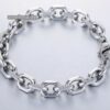 Edelstahl Armbänder Massiv Panzer Figaro Schlangen Königs-Armband Herren Damen – Bild 7