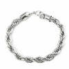 Edelstahl Armbänder Massiv Panzer Figaro Schlangen Königs-Armband Herren Damen – Bild 9