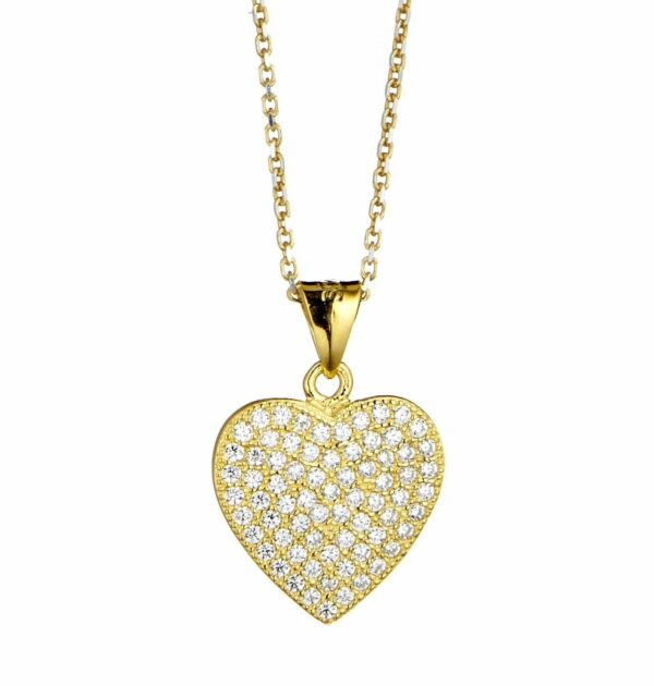 Herzkette Anhänger Halskette 925 Silber Damen-Kette Valentins-Geschenke Frauen – Bild 9