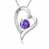 Herzkette Anhänger Halskette 925 Silber Damen-Kette Valentins-Geschenke Frauen – Bild 10