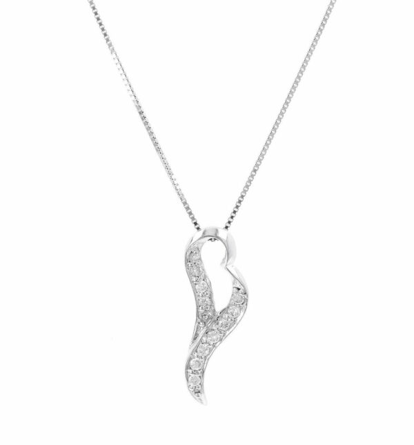 Herzkette Anhänger Halskette 925 Silber Damen-Kette Valentins-Geschenke Frauen – Bild 6