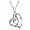 Herzkette Anhänger Halskette 925 Silber Damen-Kette Valentins-Geschenke Frauen – Bild 7