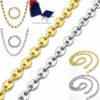 Steg Panzerarmband Bohnenarmband Edelstahl Schiffs-Ankerarmband Königs-Armband