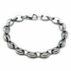 Steg Panzerarmband Bohnenarmband Edelstahl Schiffs-Ankerarmband Königs-Armband – Bild 10
