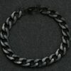 Edelstahl Armbänder Massiv Panzer Figaro Schlangen Königs-Armband Herren Damen – Bild 18