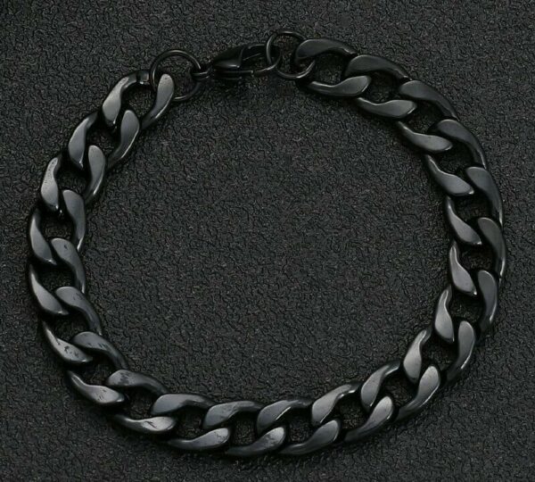 Edelstahl Armbänder Massiv Panzer Figaro Schlangen Königs-Armband Herren Damen – Bild 18