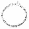 Edelstahl Armbänder Massiv Panzer Figaro Schlangen Königs-Armband Herren Damen – Bild 15