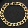Edelstahl Armbänder Massiv Panzer Figaro Schlangen Königs-Armband Herren Damen – Bild 17