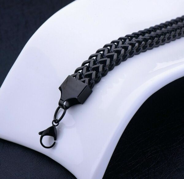 Edelstahl Armbänder Massiv Panzer Figaro Schlangen Königs-Armband Herren Damen – Bild 25