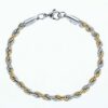 Edelstahl Armbänder Massiv Panzer Figaro Schlangen Königs-Armband Herren Damen – Bild 16