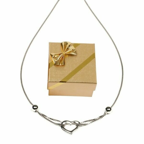 Herzkette Anhänger Halskette 925 Silber Damen-Kette Valentins-Geschenke Frauen – Bild 19