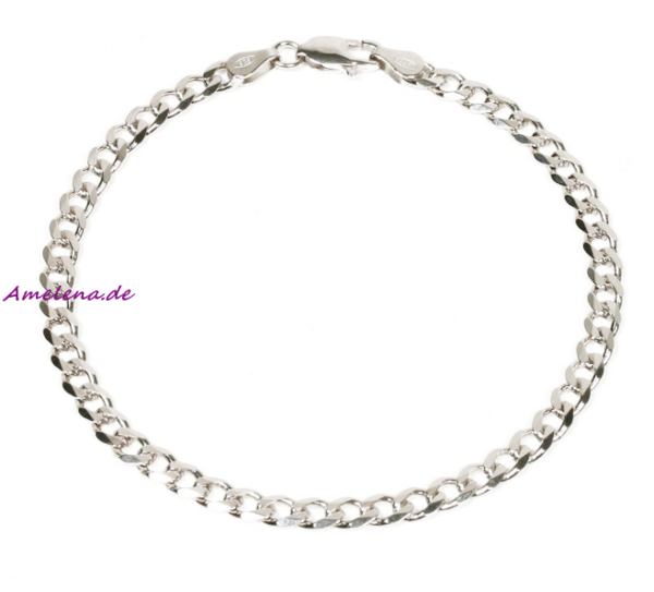 Panzerarmband 925 Sterling Silber Armband 21 cm Herren Damen Schmuck Geschenk – Bild 9
