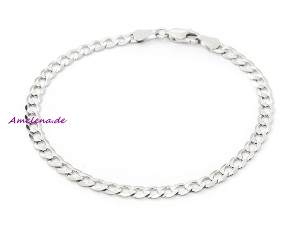 Panzerarmband 925 Sterling Silber Armband 21 cm Herren Damen Schmuck Geschenk – Bild 8