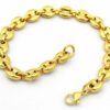Steg Panzerarmband Bohnenarmband Edelstahl Schiffs-Ankerarmband Königs-Armband – Bild 14