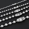 Kugelkette Edelstahl Ø 2-2,4 mm Halskette Anhänger 10 -120 cm Kette Damen Herren – Bild 5