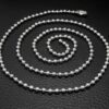 Kugelkette Edelstahl Ø 2-2,4 mm Halskette Anhänger 10 -120 cm Kette Damen Herren – Bild 6