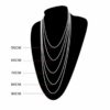 Kugelkette Edelstahl Ø 2-2,4 mm Halskette Anhänger 10 -120 cm Kette Damen Herren – Bild 8