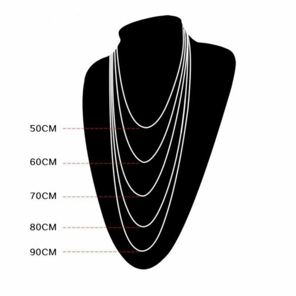 Kugelkette Edelstahl Ø 2-2,4 mm Halskette Anhänger 10 -120 cm Kette Damen Herren – Bild 8