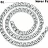 Panzerkette + Panzerarmband SET Edelstahl Massiv Halskette Armband Herrenschmuck – Bild 3