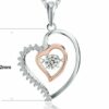 ❤️Herz Anhänger Halskette 925 Silber Rosegold Herzkette Damen Valentinsgeschenk – Bild 5