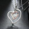 ❤️Herz Anhänger Halskette 925 Silber Rosegold Herzkette Damen Valentinsgeschenk – Bild 6