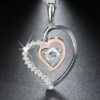 ❤️Herz Anhänger Halskette 925 Silber Rosegold Herzkette Damen Valentinsgeschenk – Bild 7